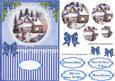 Beautiful Christmas Scene in Blue (pyramarge)