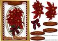 Beautiful Poinsettia's on Lace