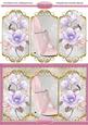 Lovely Triptych Card Fronts in Pink and Lilac