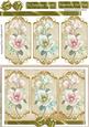 Lovely Triptych Card Front Lilac Magnolias