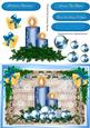 Lovely Blue Candlew and Bells 