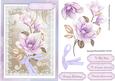 Lovely Lilac Magnolias on Lace