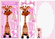 Lovely D.l. Baby Girl Giraffe Card Front