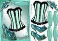 Lovely Aqua Bask and Shoes 