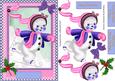 Loverly Little Skating Snowgirl .