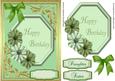 Lovely Green Happy Birthday
