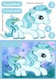 Lovely Blue Birthday Pony