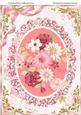 A4 Lovely Flowers on a Deep Pink Mat