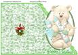 Lovely Bear Over the Edge Cut and Fold Card