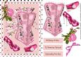 Lovely Pink Basque Ina Polka Dot Frame