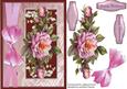 Beautiful Pink Roses in a Vintage Frame