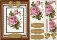 Beautiful Pink Roses on Lace (pyramid)