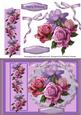 Lovely Roses on a Lace Oval