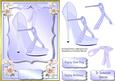 Lovely Diamond Studded Blue Shoe
