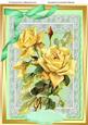 A4 Yellow Roses on Lace