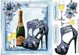 Lovely Shoes, Champagne and Flowers