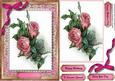 A5 Beautiful Roses Ina Ornate Frame with Stitching