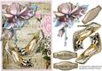 Beautiful Gold Shoes and Roses on Sheet Muisic