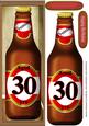 Bottle of Beer for a 30th Birthday