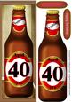 Bottle of Beer for a 40th Birthday