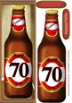 Bottle of Beer for a 70th Birthday