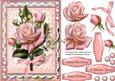A5 Beautiful Pink Roses and Babys Breath