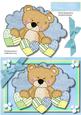 Lovely Little Snuggles Bear in Blue 