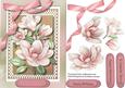 Beautiful Pink Magnolias on Lace