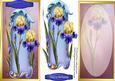 D,l Lovely Blue and Yellow Irises with Incert