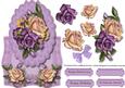 Beautiful Lilac Roses Over the Edge Card