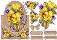 Beautiful Yellow Roses Over the Edge Card 