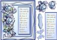 Beautiful Verse with Blue Porceline Roses