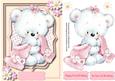 Lovely Fluffy Teddys 1st Birthday Pink