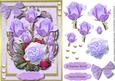Lovely Lilac Roses on a Scalloped Frame 