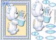 Cute Teddys Birthday Cake Blue