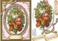A5 Beautiful Flowers in a Gold Oval Frame