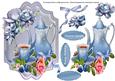 Lovely Teatime Roses in Blue 