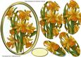 Lovely Pyramid Daffodils in a Gold Frame 