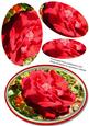 Beautiful Pyramid Red Rose Topper 