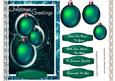 Lovely Christmas Baubles in Green 