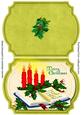 Print , Cut and Fold Christmas Candle and Bible