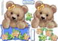 Lovely Over the Edge Fuzzy Bear ( Boy )