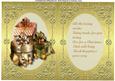 A5 Incert with Verse in Gold Christmas Gifts