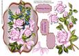 Beautiful Pink Roses with Blue Bells 