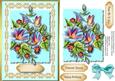 Beautiful Morning Glory in a Filigree Frame 