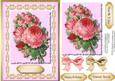 Beautiful Pink Roses in a Filigree Frame