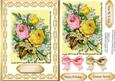 Beautiful Yellow Roses in a Gold Filigree Frame