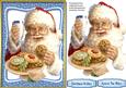 Santa's Teatime Break ,blue