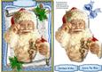 Santas Christmas Casndle , Blue