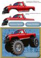 The Big ,big ,big, Truck in Red